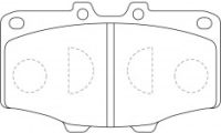 Тормозные колодки HN-086 / MN-80 * jFBK