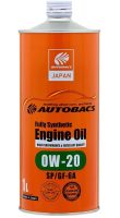 Масло синт. 0W20 AUTOBACS ENGINE OIL SYNTHETIC A00032229 (1л.) (SP/GF-6A)