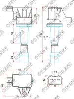 Катушка зажигания TG-35254/30520-RB0-S01 * Ti-Guar