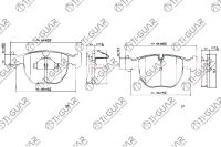 Тормозные колодки TG-0401C/PN0401 (КЕРАМИКА)* Ti·GUAR